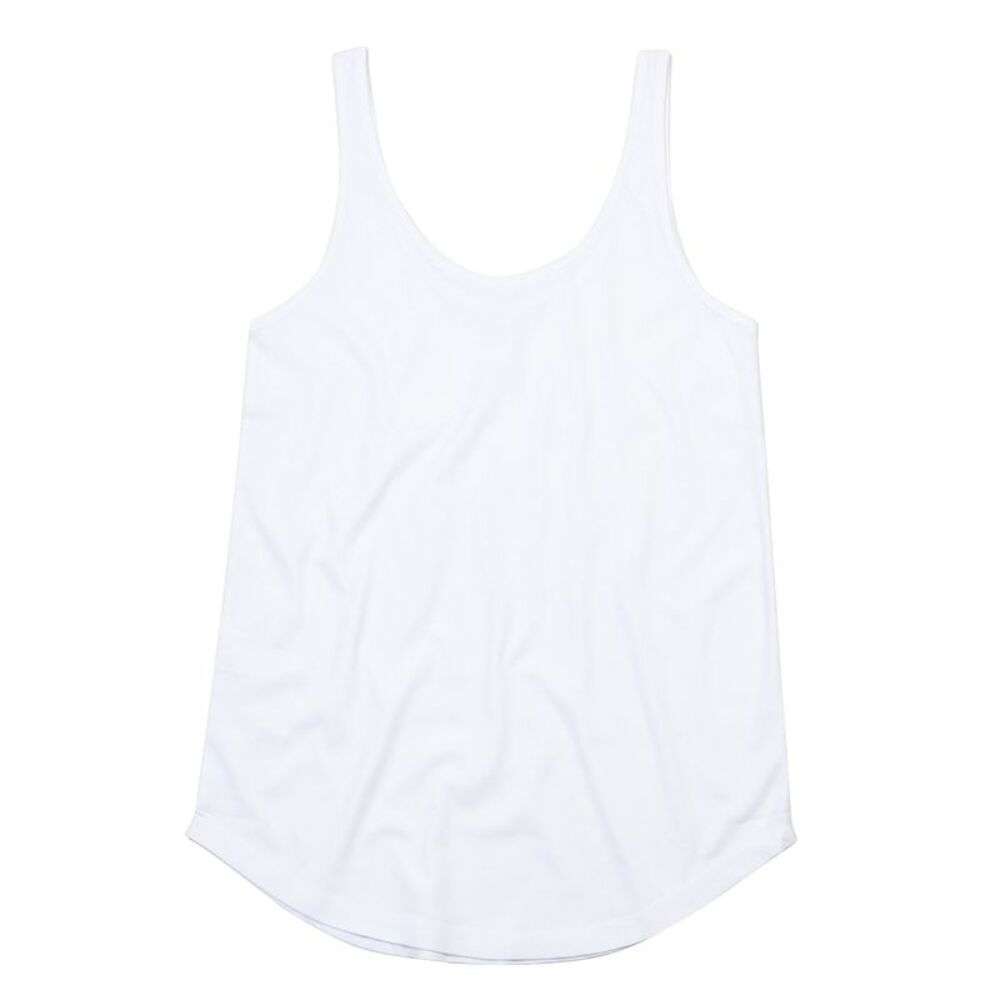 Mantis Womens/Ladies Loose Fit Tank Top / White